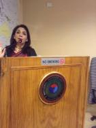Ms.Durdana Ansari addressing students